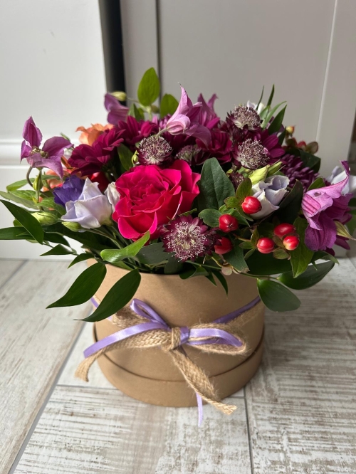 Kraft Hat Box Arrangement.