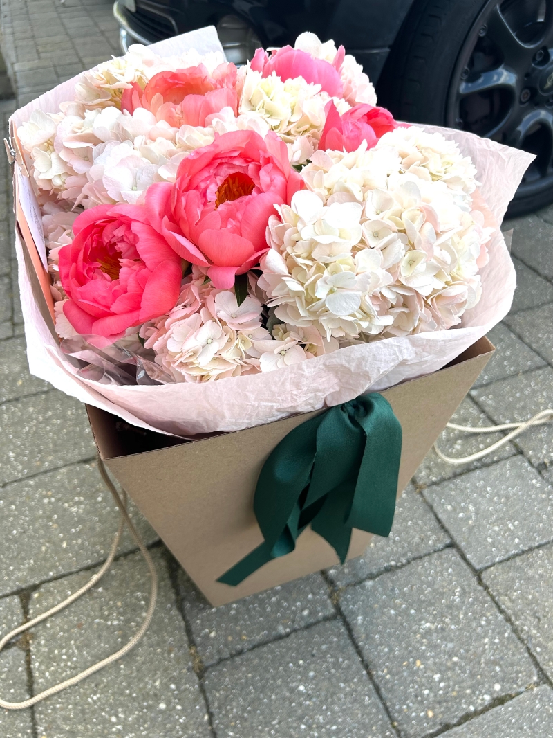 Peonies & Hydrangeas.