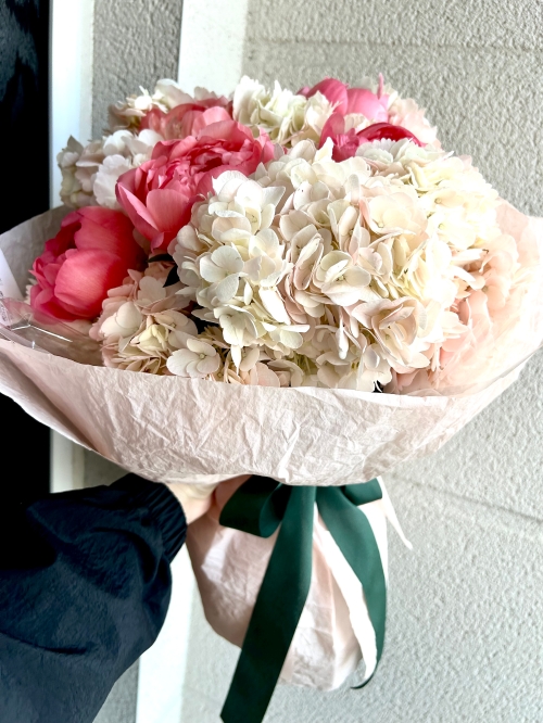 Peonies & Hydrangeas.