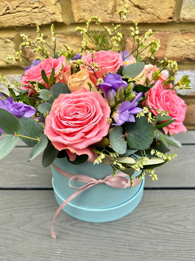 Pink & Lilac Hat Box