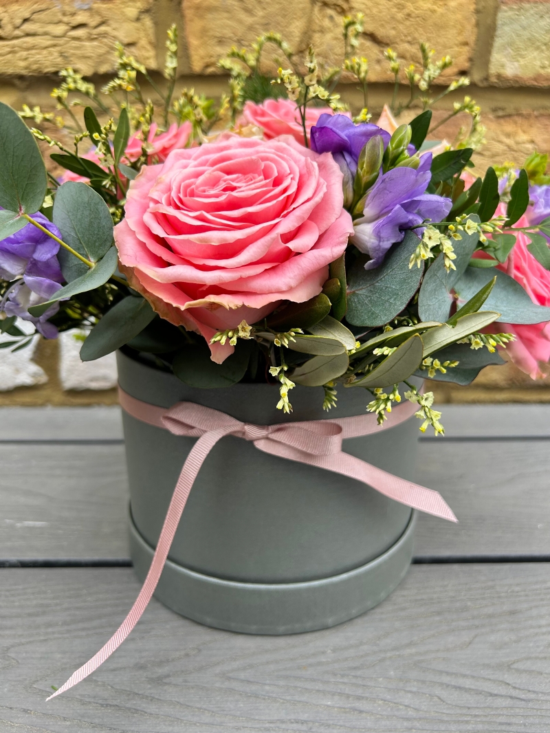 Pink & Lilac Hat Box