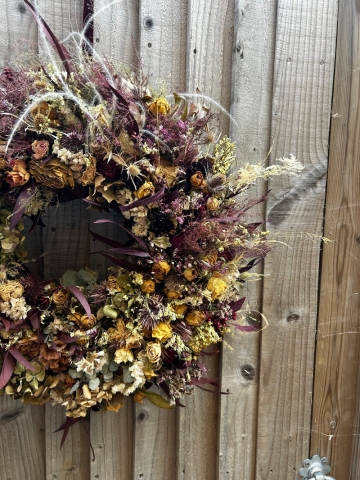 Dried Flower Cottage Wreath