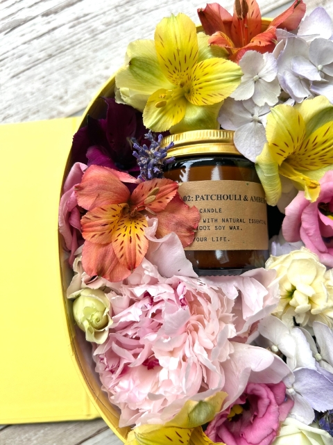 Flower & Candle Gift Box