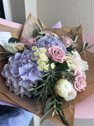 Spring Hydrangea Bouquet.