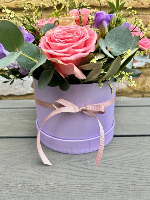 Pink & Lilac Hat Box