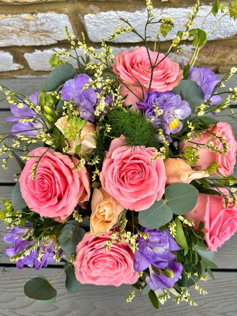 Pink & Lilac Hat Box