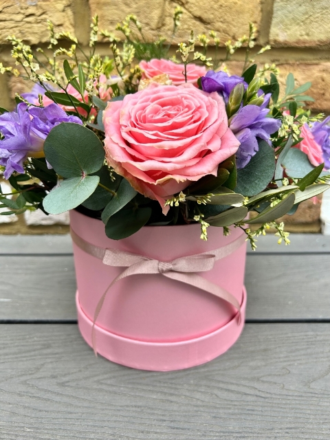 Pink & Lilac Hat Box