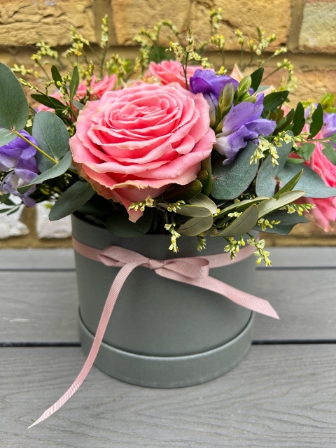 Pink & Lilac Hat Box